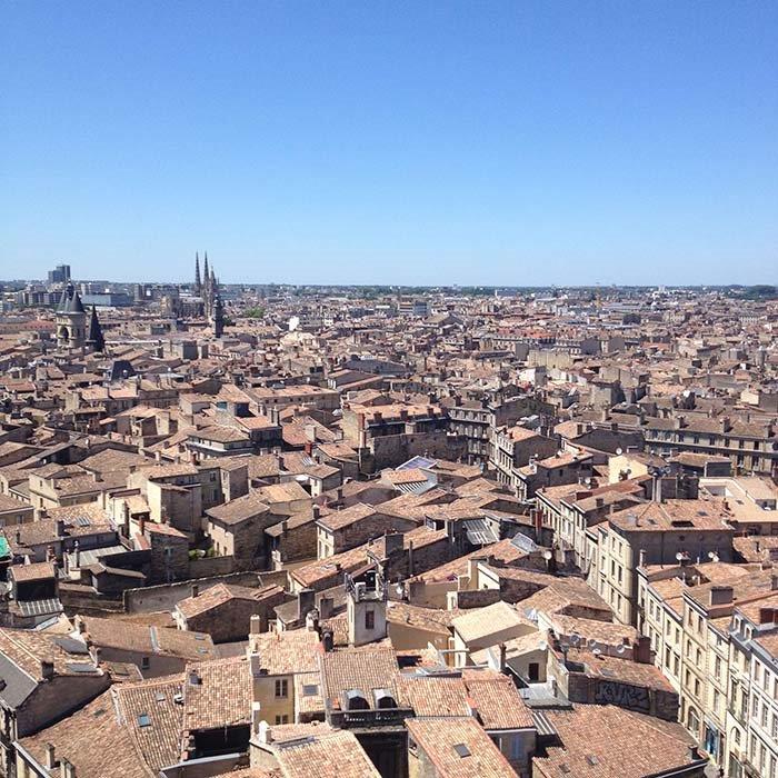 Bordeaux vue de la fleche st michel