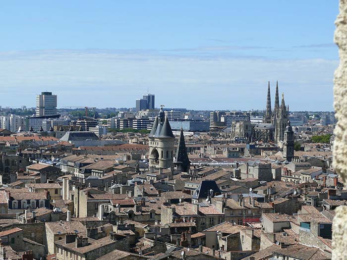 Vue aérienne Bordeaux centre ville